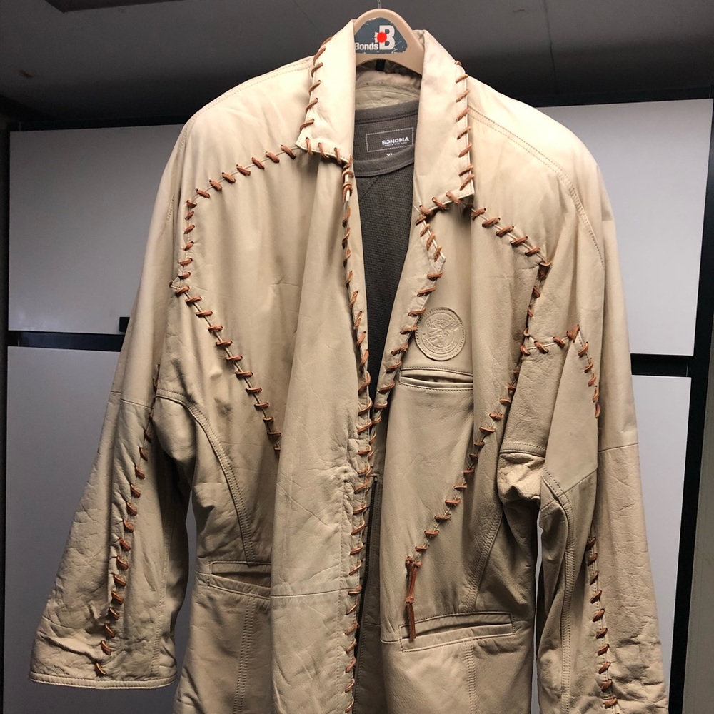vintage looking leather jacket
